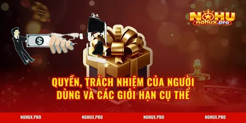 Quyền, trách nhiệm của người dùng và các giới hạn cụ thể